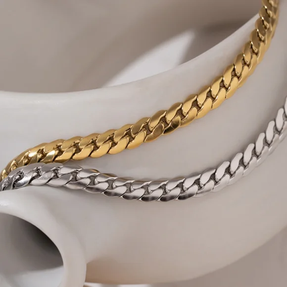 Perfect Silver Choker Chain Necklace - Picture 4 of 6